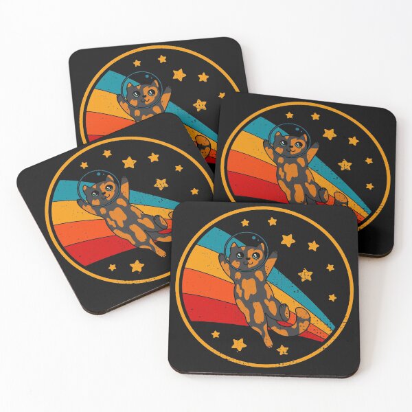 Item preview, Cute Vintage Tortoiseshell Cat Retro Space Cat designed and sold by JokeGysen.