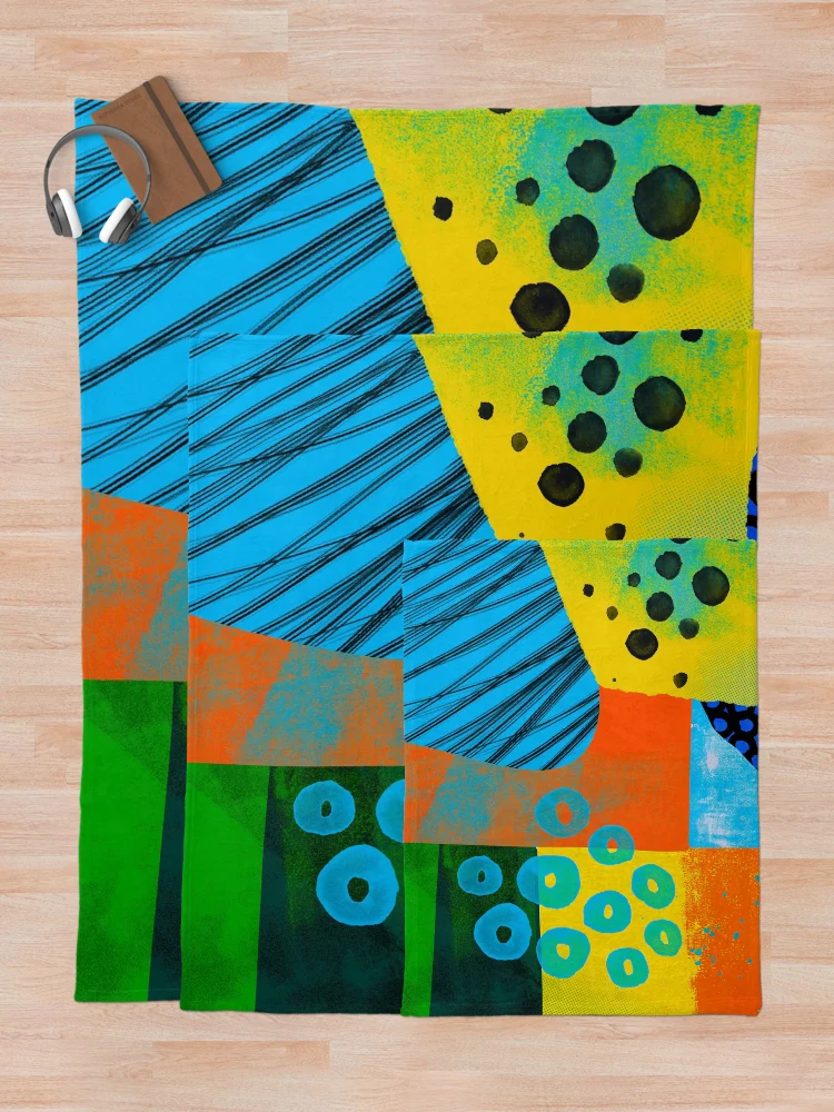 Thumbnail 5 of 6, Throw Blanket, Abstract Sharp Pattern designed and sold by PattenMonster.