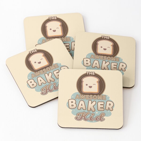 Item preview, The Awesome Baker KId: A Cute Kawaii Kid bread  designed and sold by AxelGreen72.
