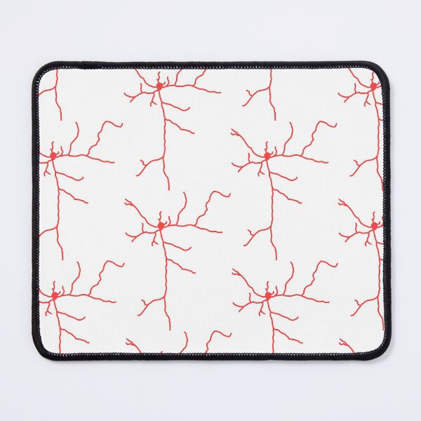 Item preview, Coral red fluorescent neuron drawing designed and sold by kzsg.