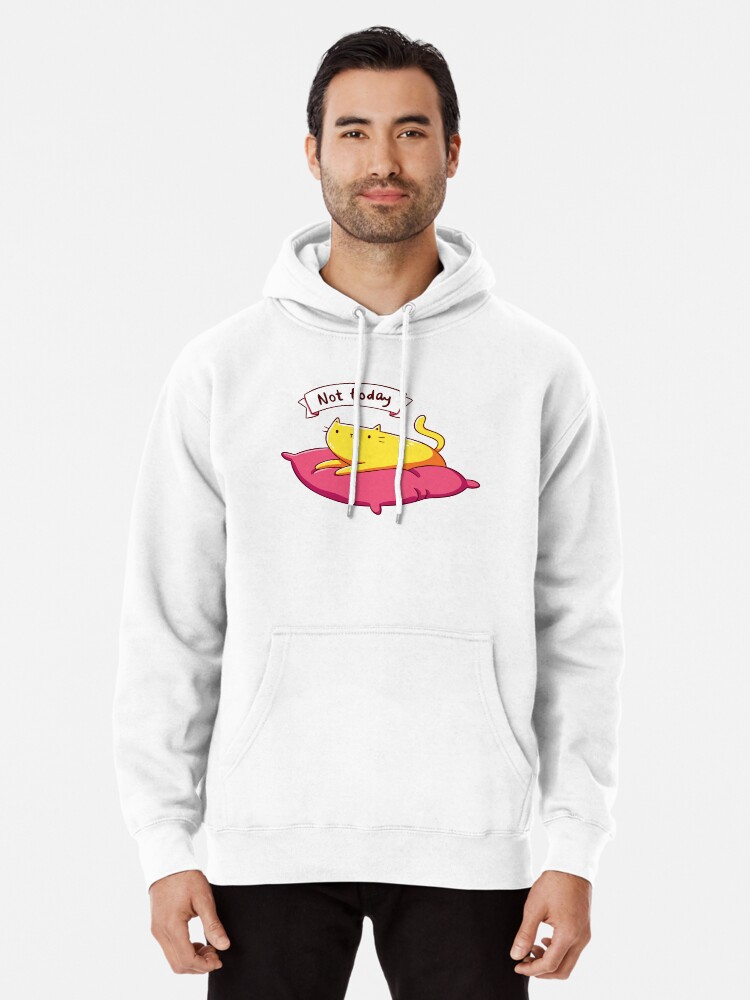 Cat not today discount hoodie