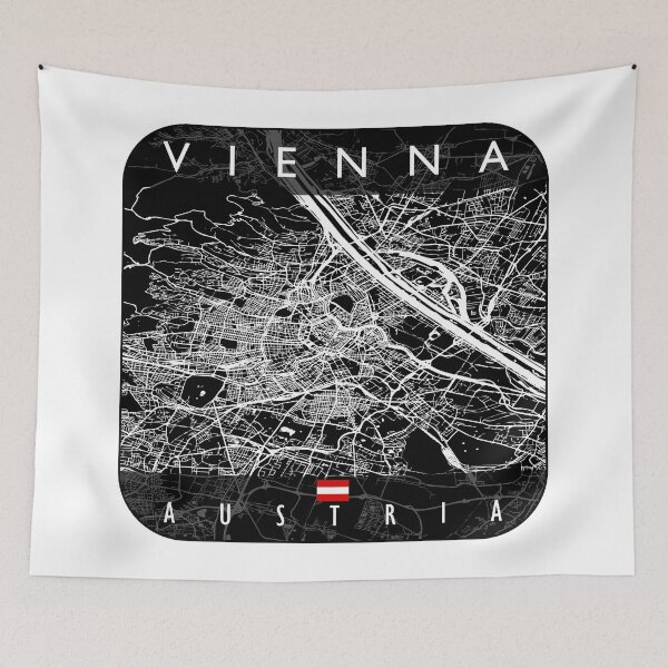 Item preview, VIENNA MAP AUSTRIA designed and sold by hatimelhag.