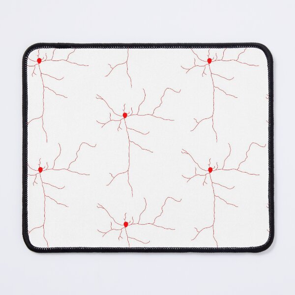 Item preview, Red fluorescent neuron drawing designed and sold by kzsg.