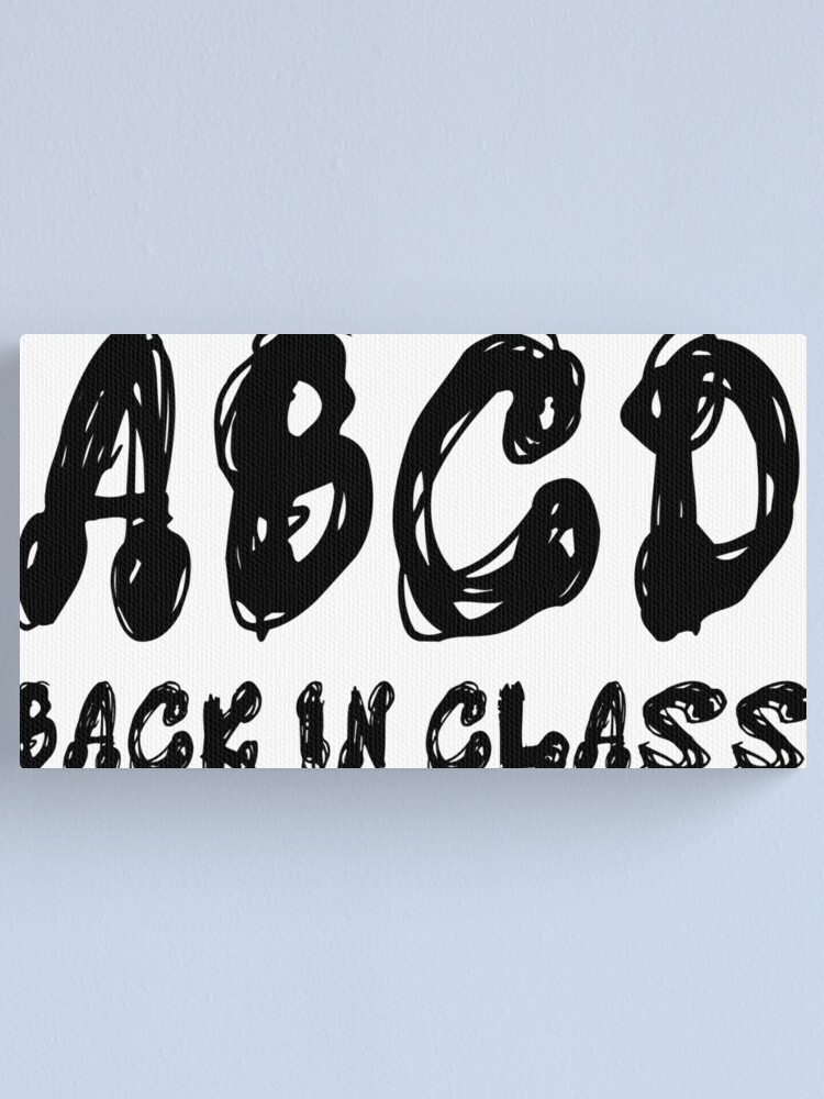 abcd back in class shirt