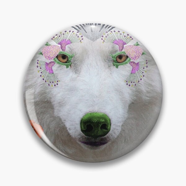 Item preview, The Howl of the White Wolf as Spirit Animal designed and sold by Loveday Funck.