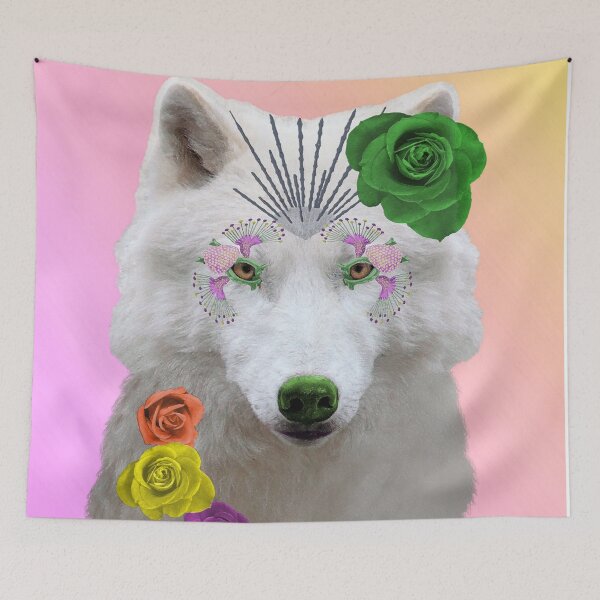 Item preview, The Howl of the White Wolf as Spirit Animal designed and sold by Loveday Funck.