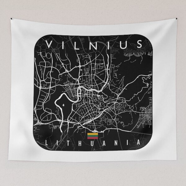 Item preview, VILNIUS MAP LITHUANIA designed and sold by hatimelhag.
