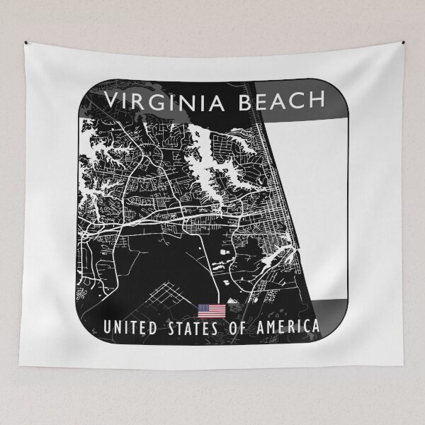 Item preview, VIRGINIA BEACH MAP USA designed and sold by hatimelhag.