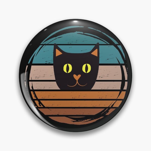 Item preview, Funny Black Cat Retro Vintage Sunset, I Do What I Want, Cute But Creepy Funny designed and sold by Sun Sand & Sea Art.