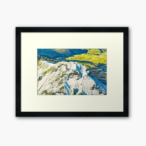 Iceland From Air Framed Art Print