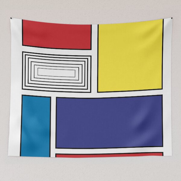 Item preview, Modern Abstract Primary Color Squares designed and sold by ZewyC.