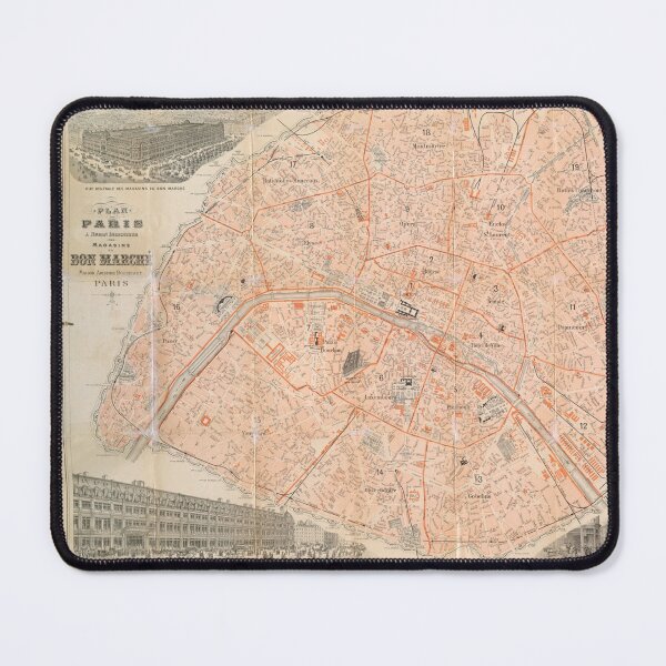 Item preview, Paris Street Map • Vintage • 1909 • Ooo la la! designed and sold by abbazabba.