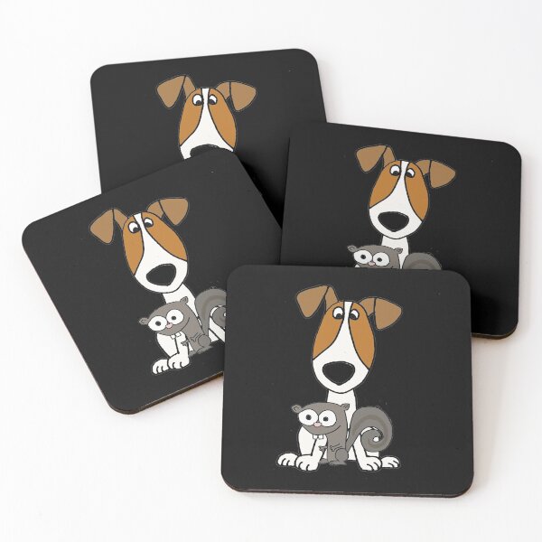 Item preview, Funny Jack Russell Terrier Dog and Squirrel designed and sold by Nature's Fancy.