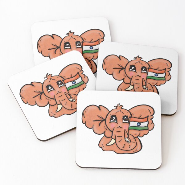 Item preview, Elephant with Indian Flag designed and sold by BioLushGraphics.