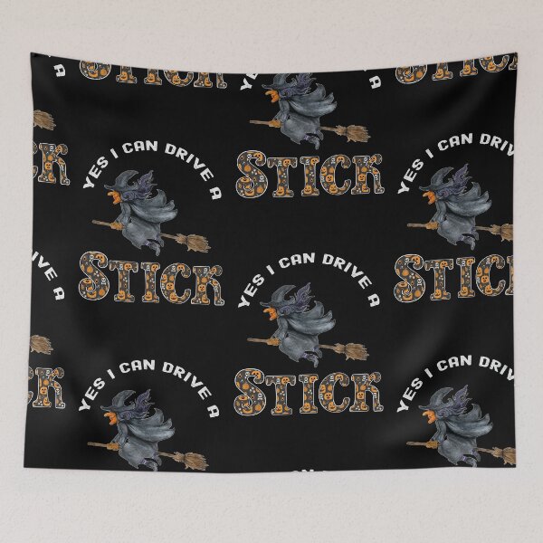 Item preview, Yes I Can Drive A Stick, Witchy Mama designed and sold by SportyDogShop.
