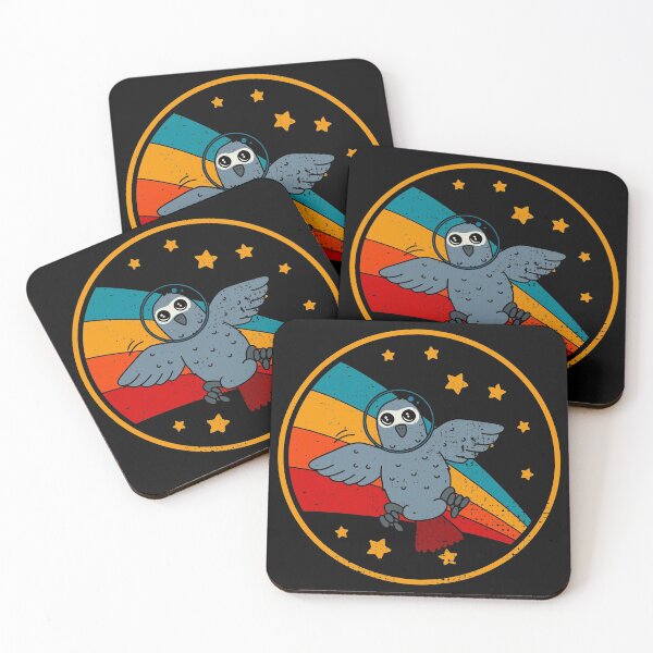 Item preview, Cute Vintage African Grey Parrot Owner Retro Parrot In Space designed and sold by JokeGysen.