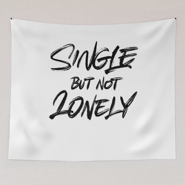 Item preview, Single but not lonely designed and sold by Zagach Letters.