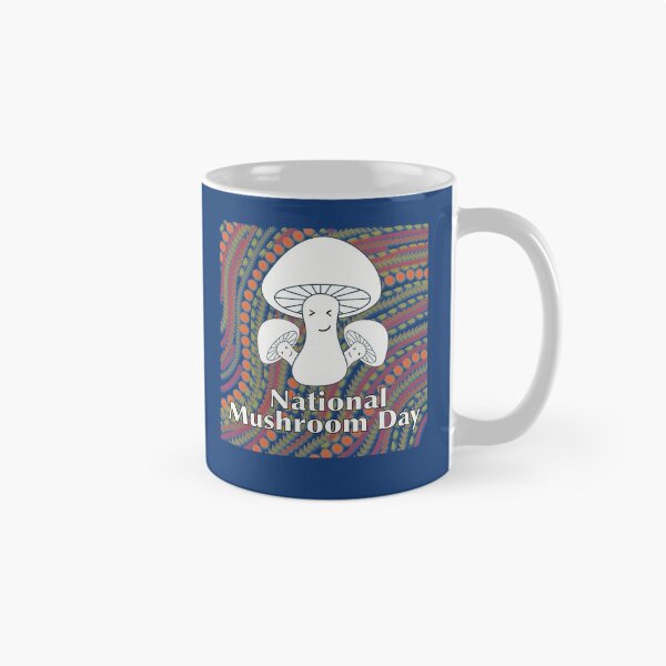 Item preview, National Mushroom Day - white letters smirk designed and sold by FlorenciaBliss.
