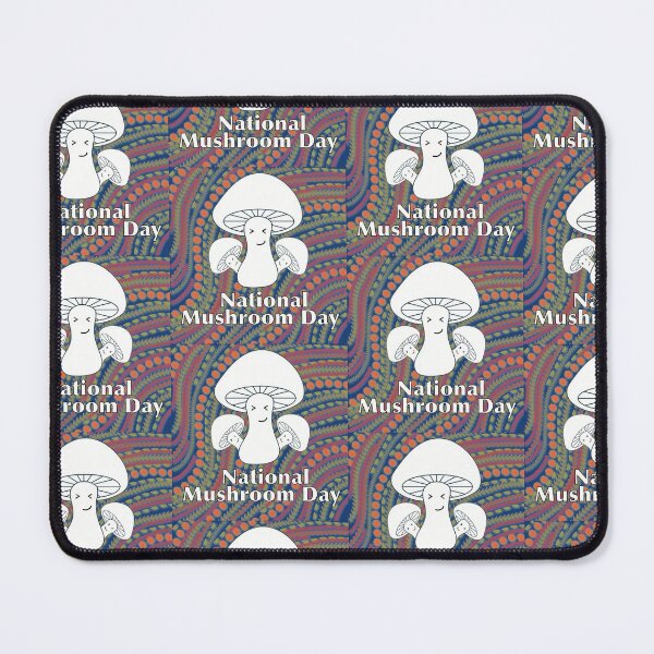 Item preview, National Mushroom Day - white letters smirk designed and sold by FlorenciaBliss.