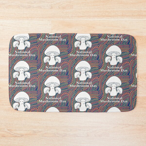 Item preview, National Mushroom Day - white letters smirk designed and sold by FlorenciaBliss.