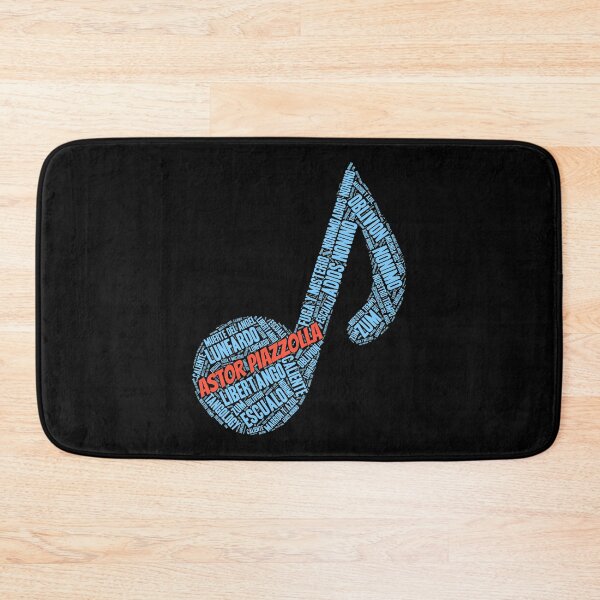 Item preview, Astor Piazzolla Tango Music Note Word Art designed and sold by infinitetango.