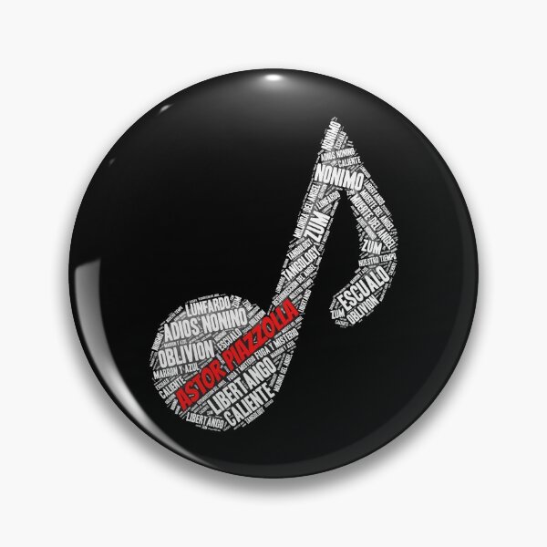 Item preview, Astor Piazzolla Tango Music Note Word Art designed and sold by infinitetango.