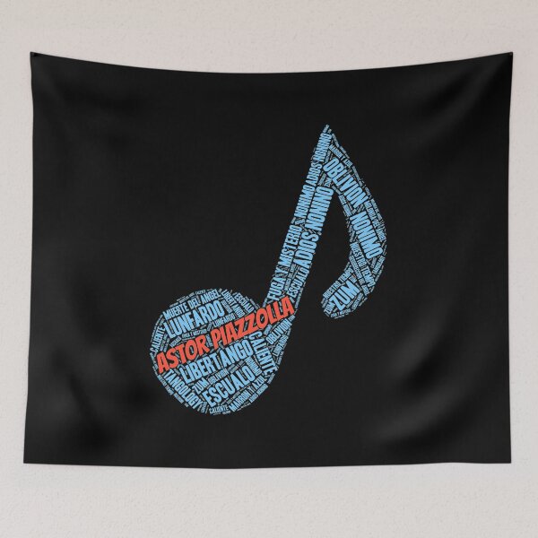 Item preview, Astor Piazzolla Tango Music Note Word Art designed and sold by infinitetango.