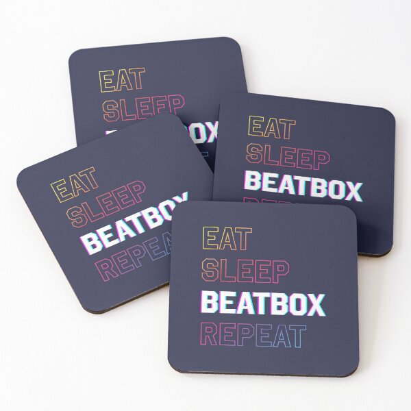 Item preview, Eat sleep beatbox repeat rainbow theme designed and sold by Freewind-Studio.