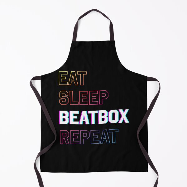Item preview, Eat sleep beatbox repeat rainbow theme designed and sold by Freewind-Studio.