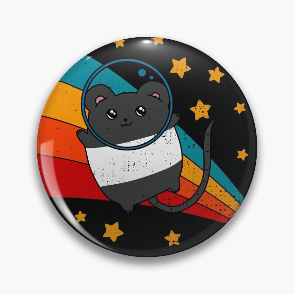 Item preview, Cute Vintage Banded Marked Fancy Mouse Owner Retro Pet Mouse In Space designed and sold by JokeGysen.