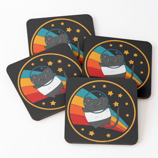 Item preview, Cute Vintage Banded Marked Fancy Mouse Owner Retro Pet Mouse In Space designed and sold by JokeGysen.