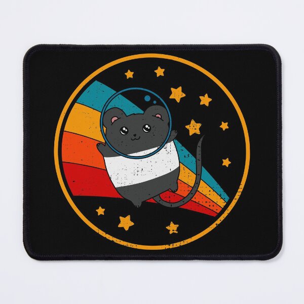 Item preview, Cute Vintage Banded Marked Fancy Mouse Owner Retro Pet Mouse In Space designed and sold by JokeGysen.