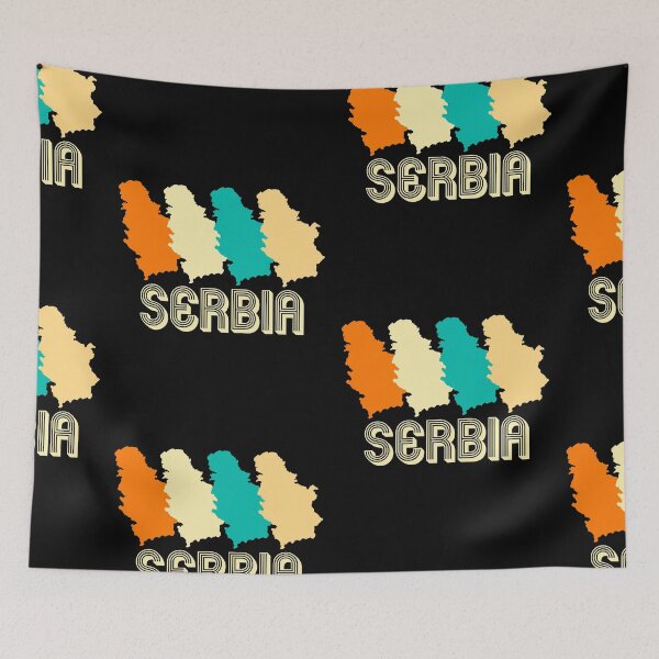 Item preview, Serbia retro map designed and sold by Mila1946.