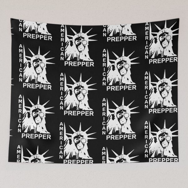 Item preview, Preppers design of of the statue of liberty with a gas mask, American prepper. designed and sold by NobelFashion.