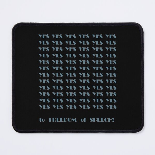 Item preview, Yes to Freedom of Speech, Blue designed and sold by Interpret108.