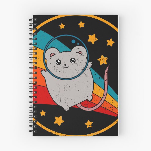 Item preview, Cute Vintage Blue Grey Fancy Mouse Owner Retro Pet Mouse In Space designed and sold by JokeGysen.