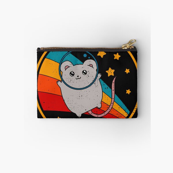 Item preview, Cute Vintage Blue Grey Fancy Mouse Owner Retro Pet Mouse In Space designed and sold by JokeGysen.