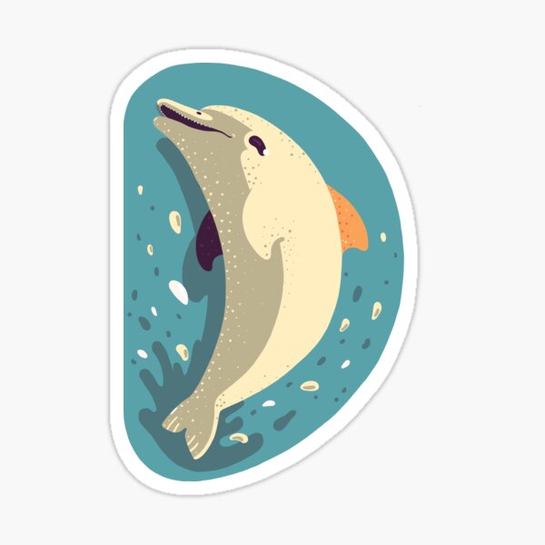 D for Dolphin Sticker