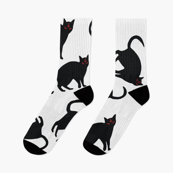 Item preview, Demon halloween black cat pattern designed and sold by ItsMemeMachine.