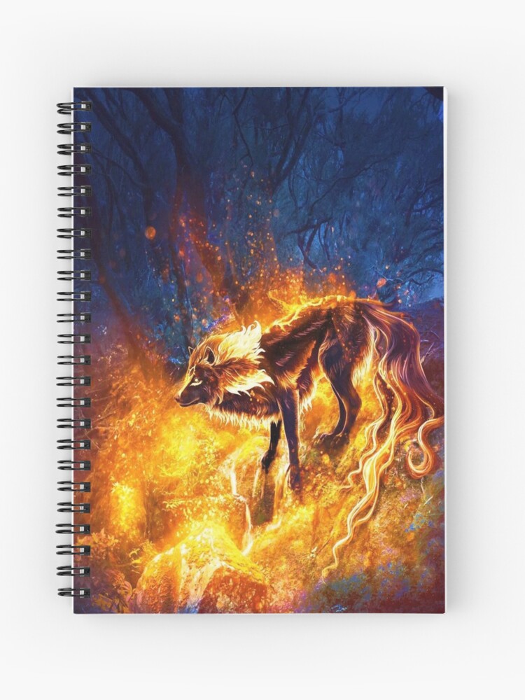 Fiery Wolf Head In Fire Flames On Black Background. 3d Illustration Free  Image and Photograph 198352839.