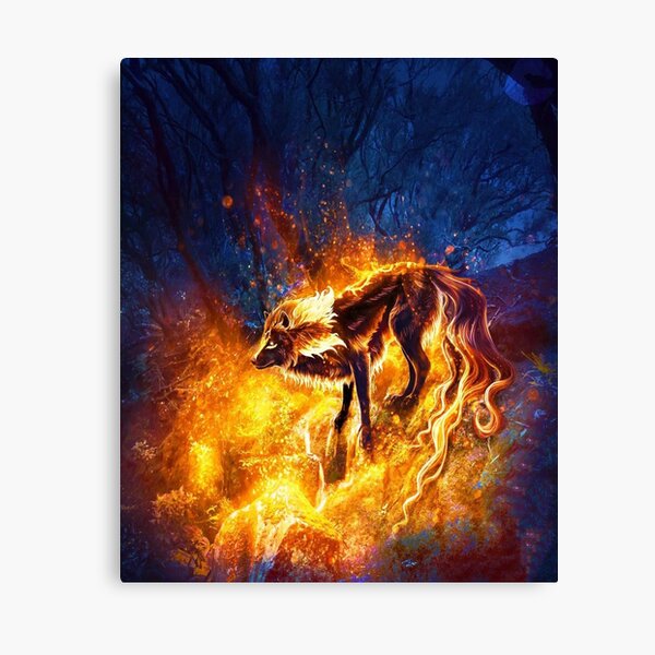fire wolf wallpaper