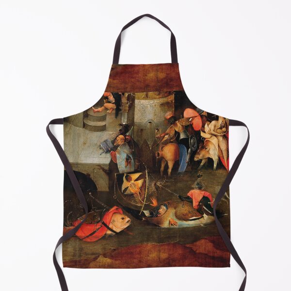 Artikelvorschau, SELTSAME FISCHBOOTE, FISCHER IM DUNKLEN GEWÄSSERN aus dem Triptychon der Versuchung des Heiligen Antonius von Hieronymus Bosch entworfen und verkauft von BulganLumini.