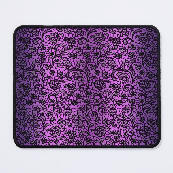 Item preview, Purple black lace and violet design magical gift with elegant floral pattern designed and sold by MadandMean.
