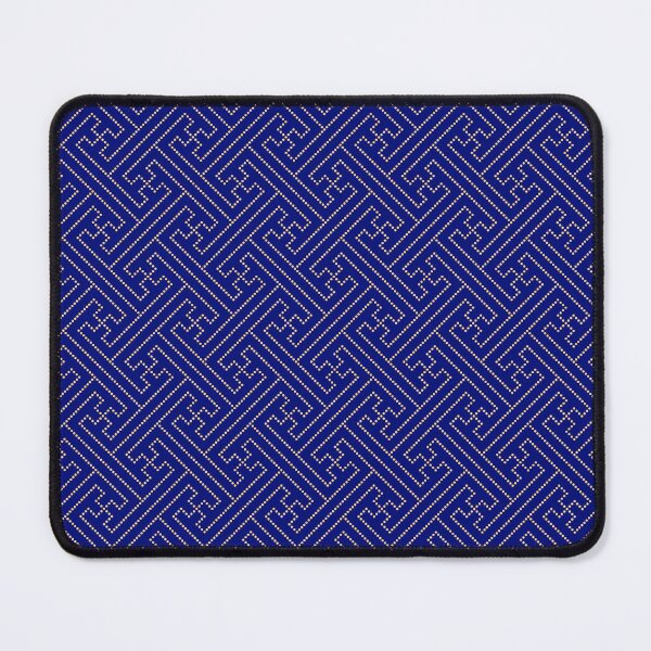 Item preview, Japanese Pattern WAGARA of Koujitsunagi - Interlocking Blue Color Design designed and sold by monodesigns.