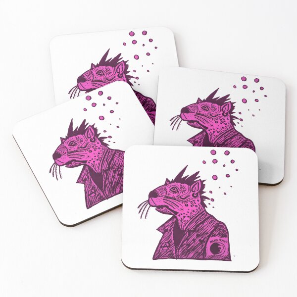 Item preview, Smoking punk rat Dead Moon designed and sold by BeaaFlow.