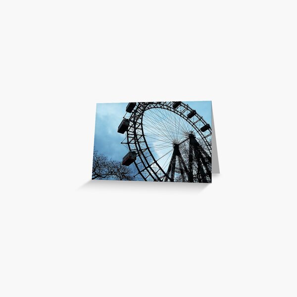 Astonish Ferris Wheel in Wienna Greeting Card