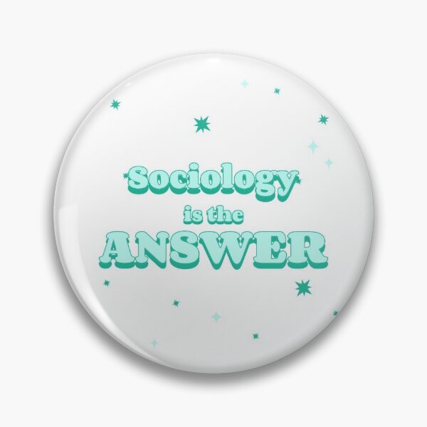 Item preview, Sociology is the answer (turquoise) designed and sold by TheNordicDesign.