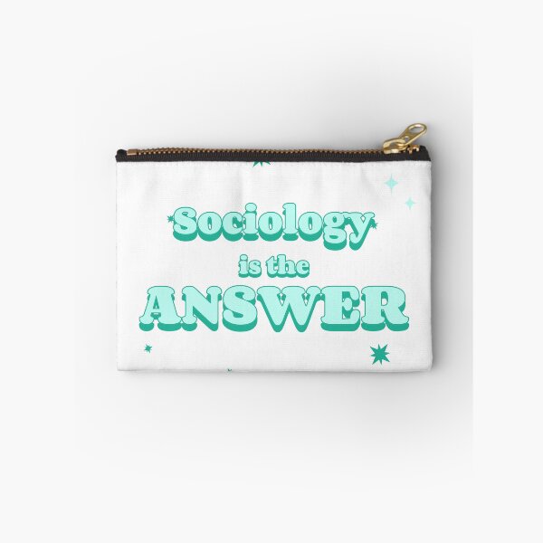 Item preview, Sociology is the answer (turquoise) designed and sold by TheNordicDesign.