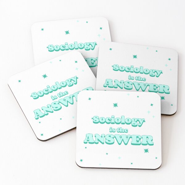 Item preview, Sociology is the answer (turquoise) designed and sold by TheNordicDesign.
