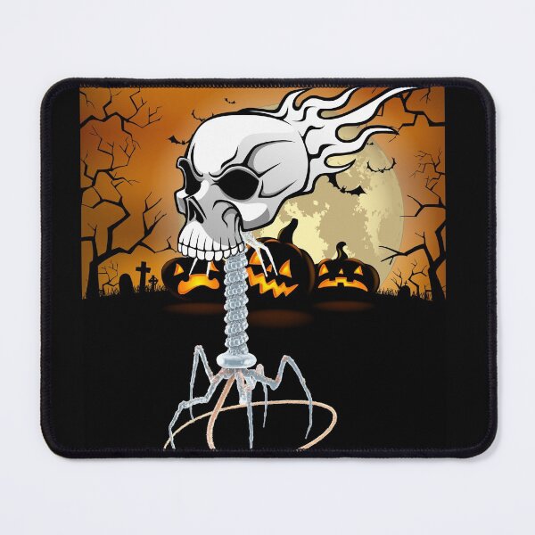 Item preview, MEDICAL LABORATORY SCIENTIST SPOOKY HALLOWEEN GRAVESITE SKULLPHAGE SKULL FUNNY BACTERIOPHAGES designed and sold by Hippiesole.